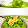 Colorful background with roses Colorful background with roses