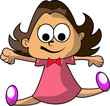 Vector: little girl little girl