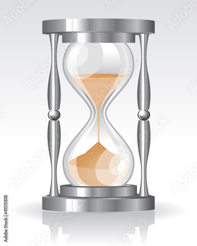 Vektor: Glass sand clock Glass sand clock