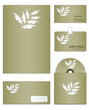 Stationery set design in editable vector format