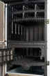 A residential furnace, burns firewood or coal and makes warm air A residential furnace, burns firewood or coal and makes warm air