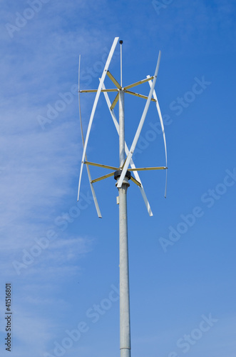 Photo: Vertical axis silent wind turbine Vertical axis silent wind turbine