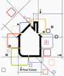 city real estate circuit vector city real estate circuit vector