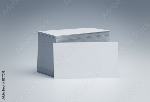 Photo: Stack of blank business cards with copy space Stack of blank business cards with copy space