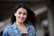 Urban Street Portrait, young hispanic model