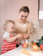 Vegetable salad preparation