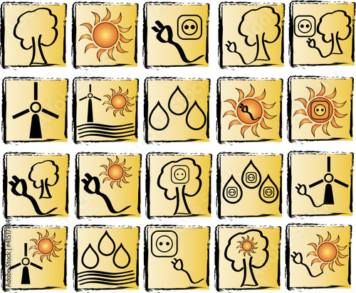 Vektor: Energie Icons Energie Icons