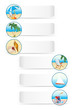 collection of summer vacation sea theme icons collection of summer vacation sea theme icons