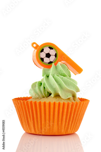 Foto: Orange and green cupcake Orange and green cupcake