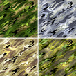 Vector: Seamless vector backgrounds - military camouflage fabric. Seamless vector backgrounds - military camouflage fabric.