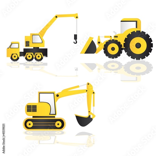 Vector: Construction machinery Construction machinery