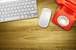 Foto: above red phone desk above red phone desk