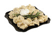 Ravioli on a plate
