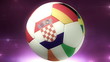 Soccer ball with european countries from EURO 2012.