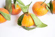 Tangerines isolated on white background Tangerines isolated on white background