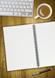 blank spiral desk pad