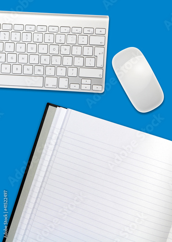 Photo: blue desktop blue desktop