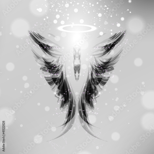 Vector: Angel vector futuristic background, wing illustration eps10 Angel vector futuristic background, wing illustration eps10