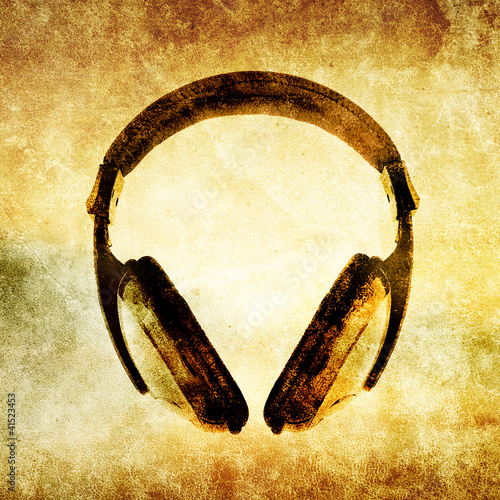 Photo: grunge headphones grunge headphones
