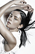 woman's face with clean skin