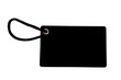 blank black paper tag