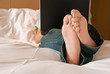 man working in hotel room man working in hotel room