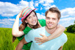 canvas print picture - enjoying