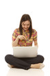 Young Woman with a Laptop