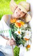 Photo: woman with gardening tools woman with gardening tools