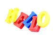 Close-up of letters