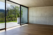 Foto: interior modern apartment, angle window and wall interior modern apartment, angle window and wall