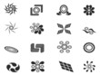 A fényképek részletei black abstract pattern icons