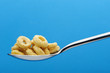 Сornflakes. A dry breakfast in a spoon.