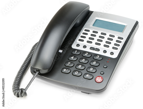 Photo: Phone isolated on white Phone isolated on white