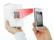 Scanning a scancode with white cellphone