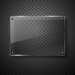 Metallic background with glass framework. Metallic background with glass framework.