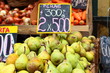 Fresh fruits and vegetables at the local market