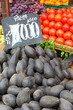 Fresh fruits and vegetables at the local market