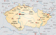 Landkarte von Tschechien mit Nachbarländern und Hauptstädten Landkarte von Tschechien mit Nachbarländern und Hauptstädten