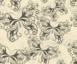 Seamless background with butterflies
