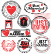 Just married stamps