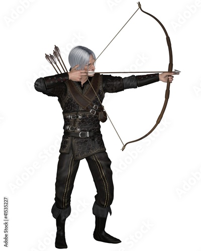 Illustration: Old Medieval or Fantasy Archer Old Medieval or Fantasy Archer