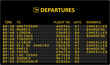 Anzeigentafel Airport