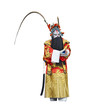 chinese traditional opera actor with white isolated background