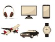 Media and transport icons