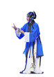 chinese traditional opera actress with white isolated background