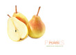 Three Pears. Isolated On White Background. Three Pears. Isolated On White Background.