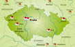 Internet Map of the Czech Republic with neighboring countries Internet Map of the Czech Republic with neighboring countries