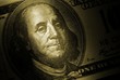 one hundred U.S. dollar shows a close-up one hundred U.S. dollar shows a close-up