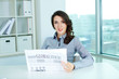 Reading newspaper